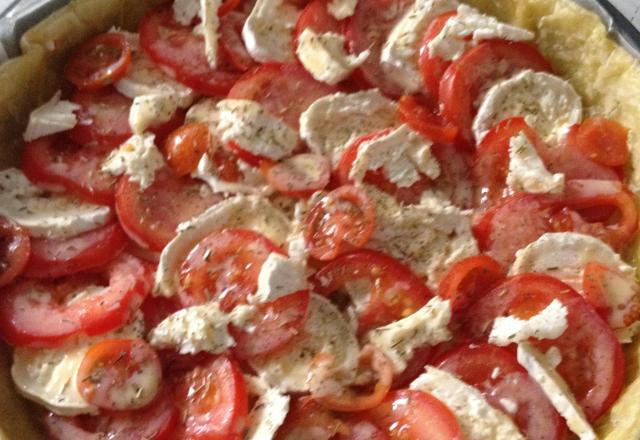 Tarte tomate mozzarella maison