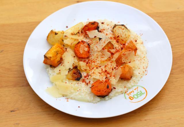 Risotto aux légumes d’automne rôtis