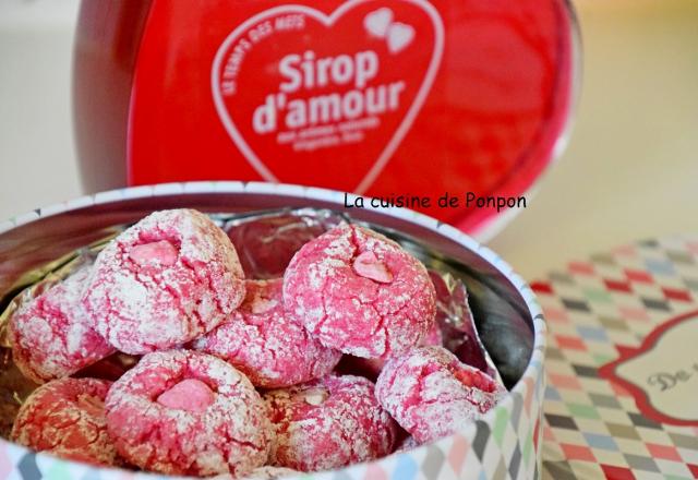 Amaretti à la rose et sirop d'amour