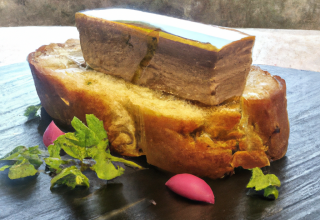 La brioche de foie gras d'oie