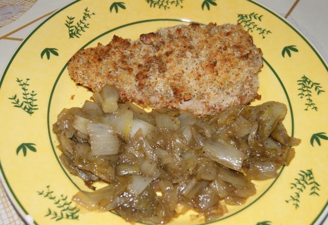 Escalopes de veau au roquefort et aux noix