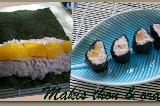 Makis au thon et orange