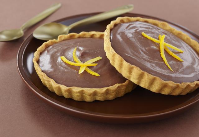 Tarte chocolat aux oranges confites