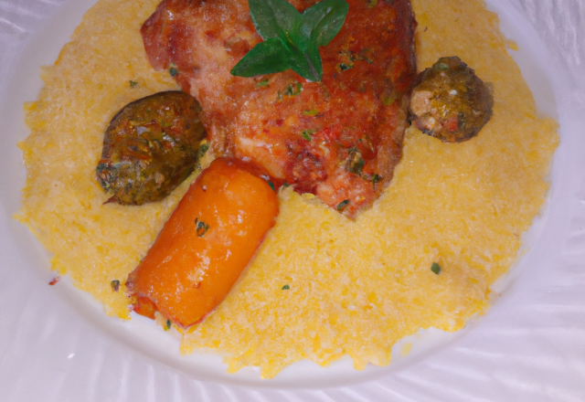 Chapon au couscous traditionnel