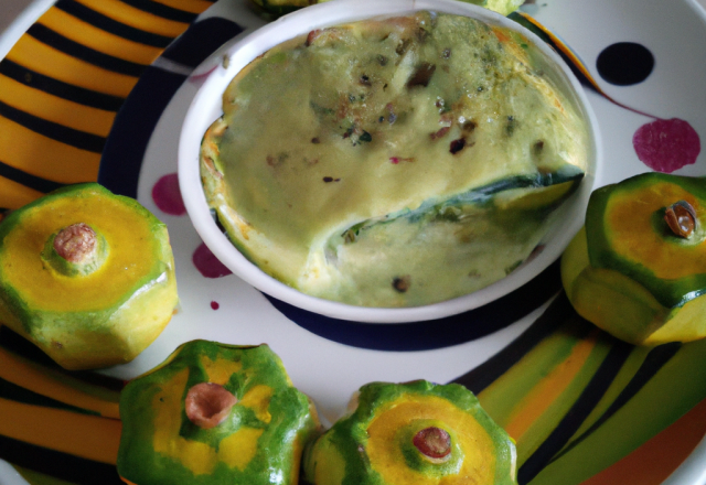 Fondant de courgettes à la crème