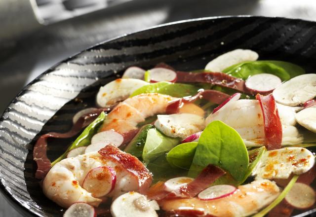 Langoustines en nage anisée