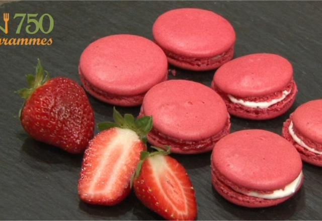 Macarons à la fraise