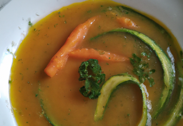 Soupe de courgettes et carottes