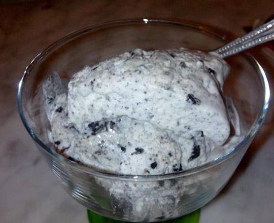 Glace aux oreo