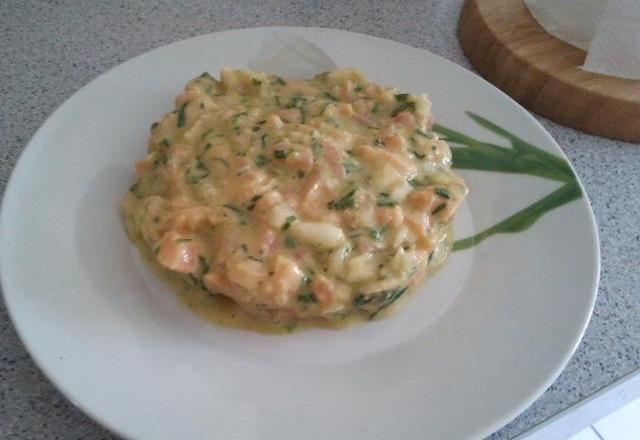 Tartare aux deux saumons maison