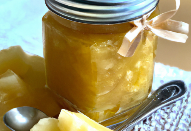 Confiture ananas vanille