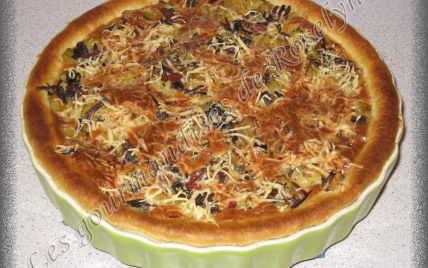 Tarte champignons / pommes de terre