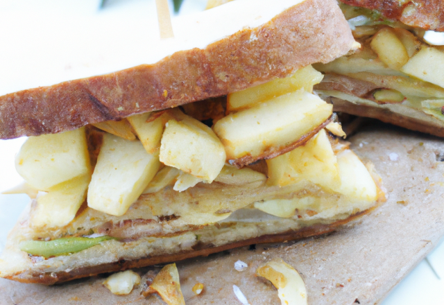 Le sandwich de pommes de terre