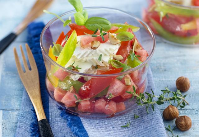 Salade fraîcheur de tomate et pastèque, Caprice des Anges