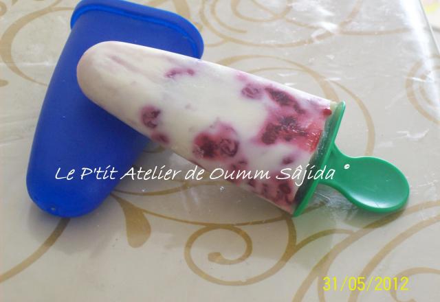 Glaces aux fruits rouges