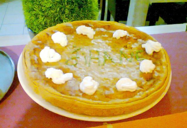 Tarte au fromage blanc et spéculoos