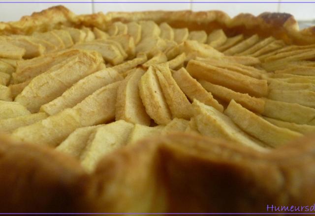 Tarte aux pommes et à la crème pâtissière au carambar