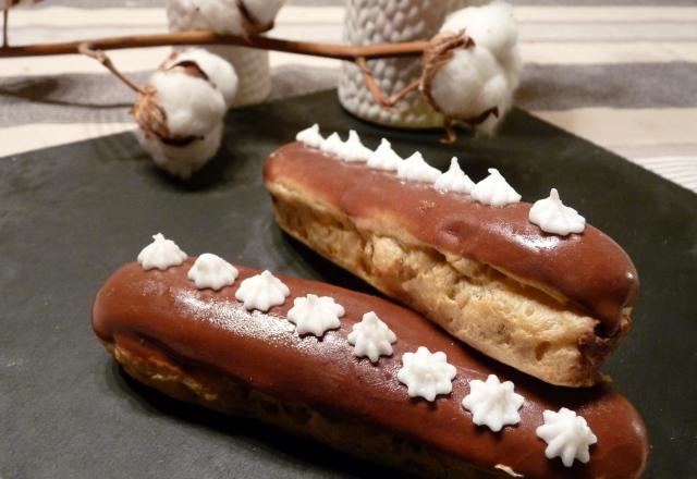 Eclairs au chocolat et à la fêve tonka