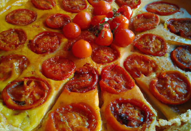 Tarte tomate-cantal