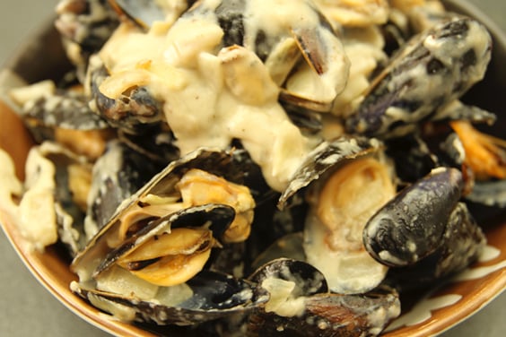 Moules au roquefort inratable