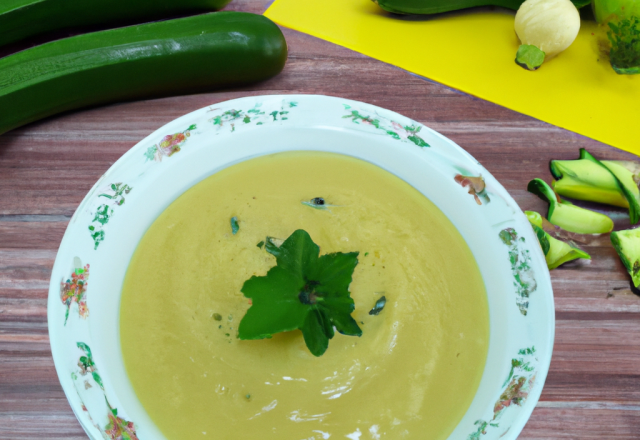 Velouté de courgette économique