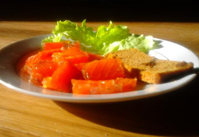 Gravlax au sel de Trapani