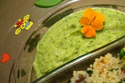 Purée crémeuse de courgettes au cumin et à la cannelle