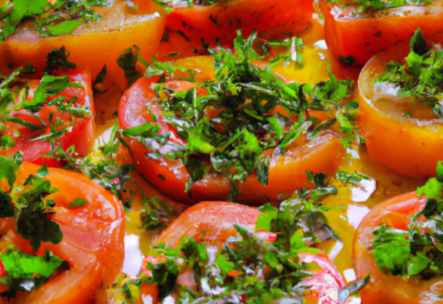 Tomates aux herbes