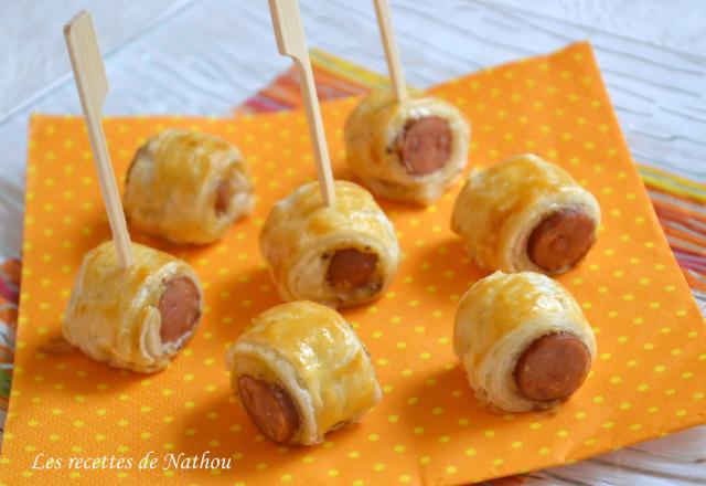 Rouleaux feuilletés saucisse et moutarde