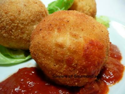 Boulettes cœur d'or, pommes de terre