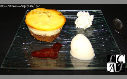 Cheesecake à la passion & sa sauce exotique