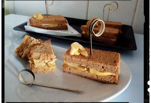 Casse-croûte de pain d'épices aux pommes fondantes