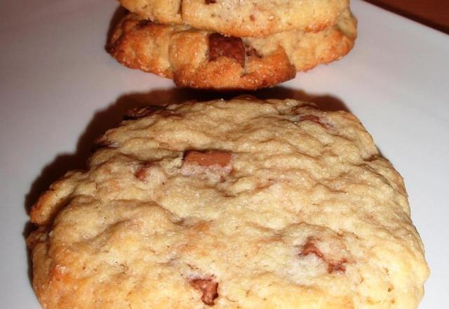 Cookies aux éclats de chocolat praliné