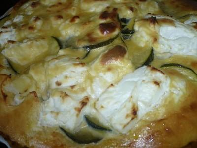 Tarte aux courgettes et chèvre