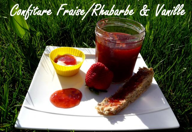 Confiture rhubarbe/fraise & vanille au Cooking Chef