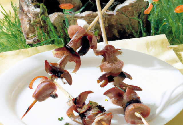 Brochettes de cuisse de grenouilles