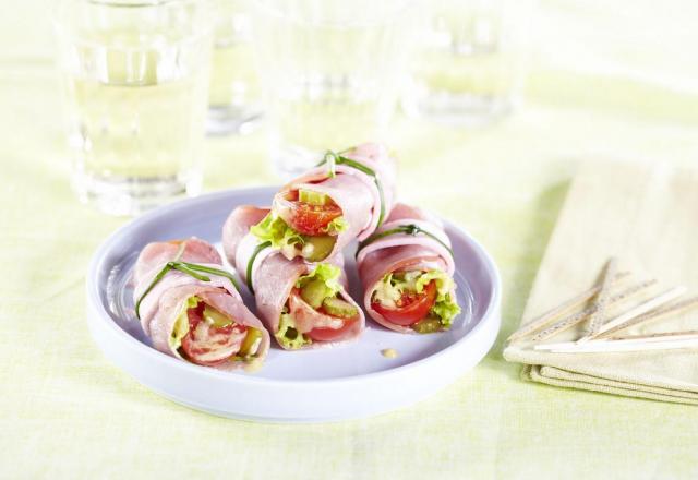 Petits rouleaux de jambon