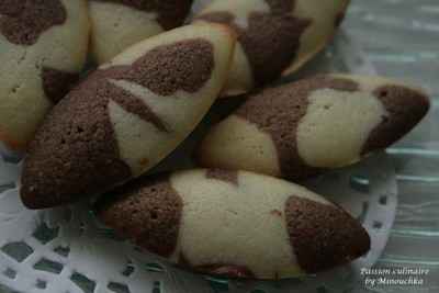 Financiers marbrés choco-jasmin