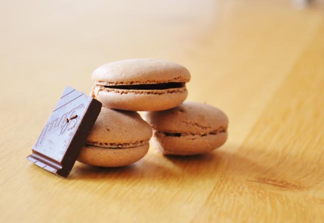 Les véritables macarons au chocolat