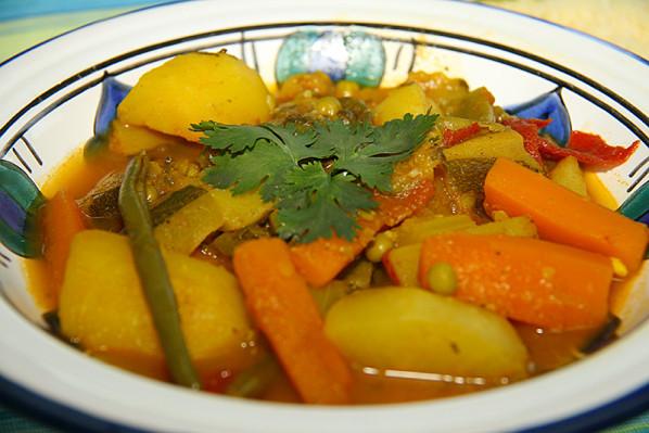 Tajine de légumes traditionnel