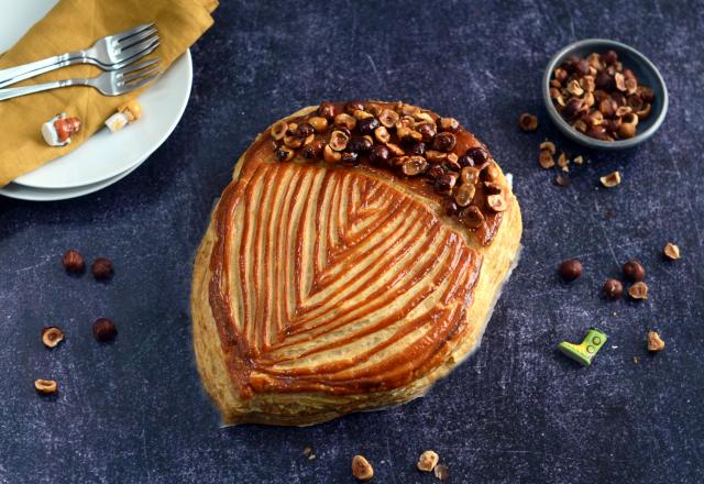 Galette des rois en forme de noisette