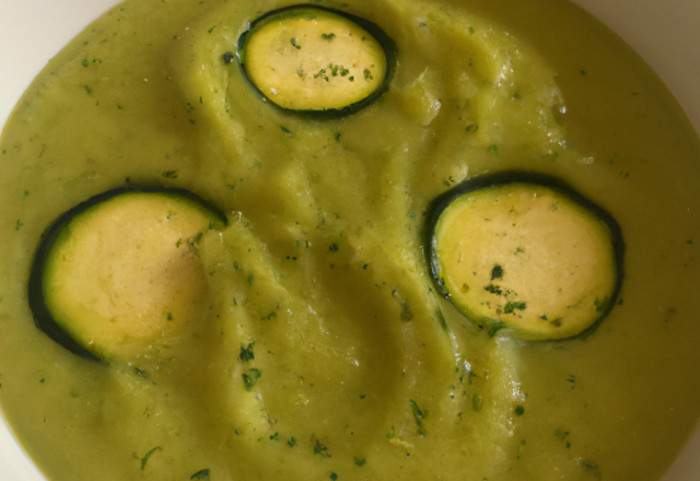 Velouté de courgettes économique