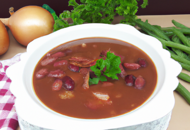 Soupe aux haricots rouges