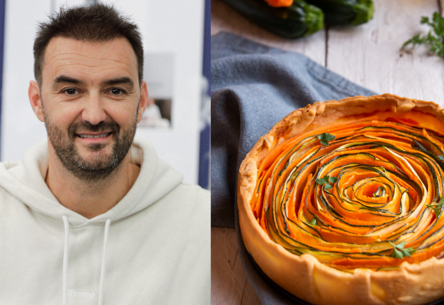 Entrée de Noël : Cyril Lignac partage sa recette de tarte “Jardin d’hiver” qui se prépare comme une Tatin