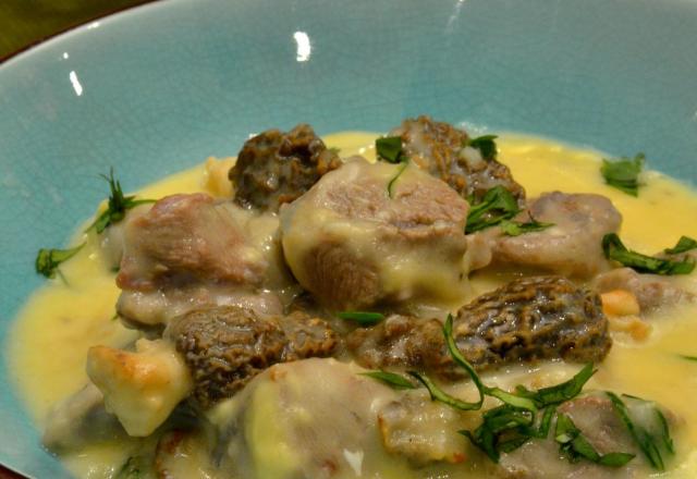 Blanquette d'agneau aux morilles