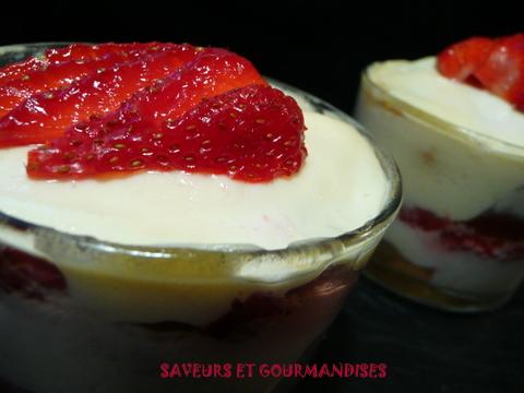 Tiramisu aux fraises gariguettes