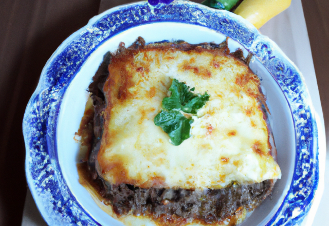 Moussaka au fromage de chèvre