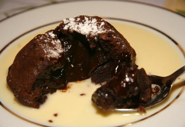 Coulant au chocolat aux griottines de Fougerolles