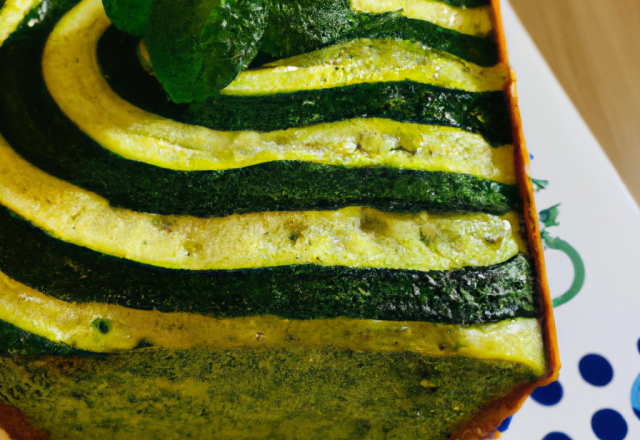 Gâteau de courgettes à la menthe