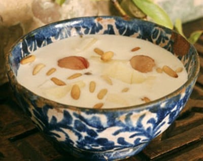 Soupe froide aux amandes